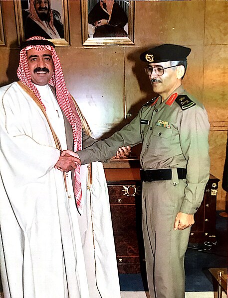 Prince Muqrin (left) with General Hmood Dawi Al Qthami