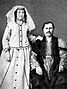 Karabachse man en vrouw in traditionele kledij