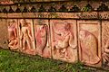 パハルプールの仏教寺院遺跡群の塑像　粘土　9世紀　パーラ朝　バングラデシュ　