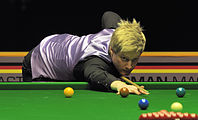 Deutsch: Bild aufgenommen in Berlin während des German Masters im Snooker 2014. Neil Robertson. English: Picture taken in Berlin during the Snooker German Masters in 2014. Neil Robertson.