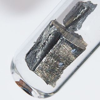 <span class="mw-page-title-main">Neodymium</span> Chemical element with atomic number 60 (Nd)