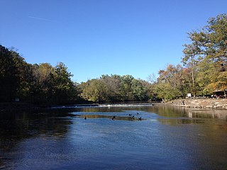 Neshaminy Creek River in Pennsylvania, United States