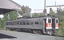 A New Haven Railroad commuter train at Franklin in September 1968 New Haven RDC at Franklin, September 1968.jpg