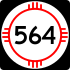 Markierung der State Road 564