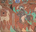 Jataka du Cerf aux neuf couleurs. Wei du Nord (386-534). H. 96 cm. Grotte N° 257[18].