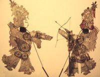 Shadow play figures, circa 1780. OFB-Qianlongsatz03-Krieger.JPG