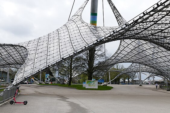 Das Zeltdach im Olympiastadion in München