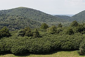 Le puy de Fraisse vu du sommet du puy des Goules.