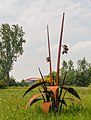 Organic Steel. Kunstwerk van Henk Slomp. Locatie Hortus Haren.