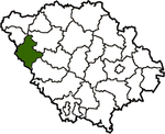 Воржыцкі раён на мапе