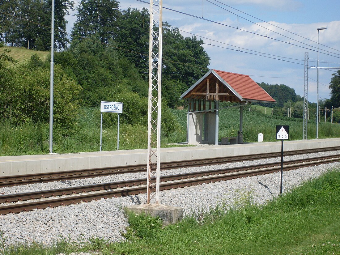 Železniško postajališče Ostrožno