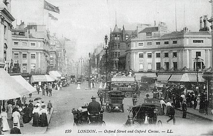 Oxford Circus in 1904, still showing John Nash's original design