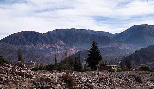 Mountain landscape in Tilcara, Argentina