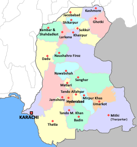 Districts of Sindh