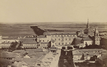 Vista general del Palacio Arzobispal (Jean Laurent ca. 1870).