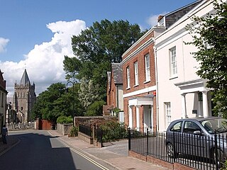 Ottery St Mary Town in Devon, England