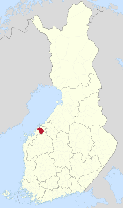 佩代爾瑟雷位於芬蘭的位置
