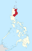 Mapa ti Filipinas a mangipakpakita ti Tanap ti Cagayan