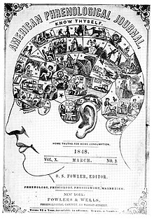 1848 edition of American Phrenological Journal published by Fowlers & Wells, New York City Phrenology journal (1848).jpg