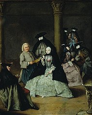 Pietro Longhi - Gemaskerde partij in een binnenplaats.jpg