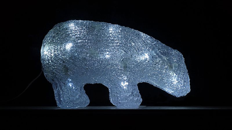 File:Plastic polar bear with LED lights.jpg