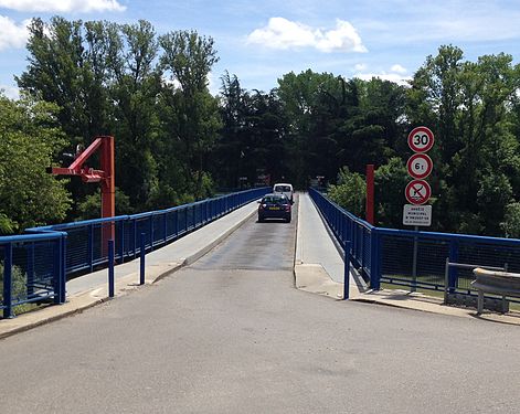 Pont of Miribel, (Ain, France)