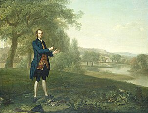 Portrait of a Gentleman Netting Partridges (1756)