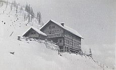 کارت پستال Mozirje Lodge در Golte 1953.jpg