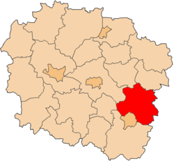 موقعیت شهرستان لیپنو در نقشه