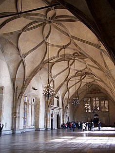 Salão de Vladislav em Praga, República Checa (1493-1502)