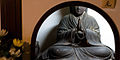 Praying Buddha Stone Statue. Kyoto