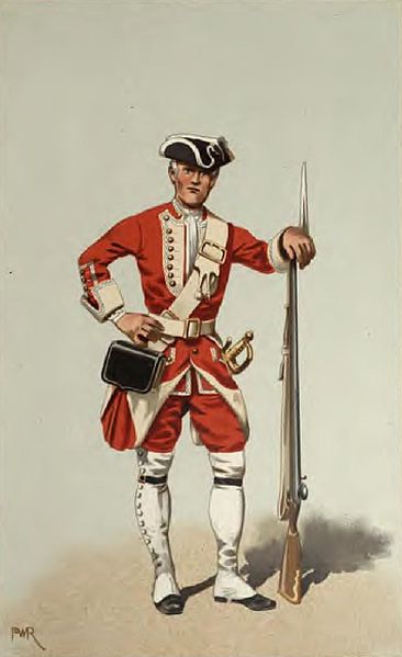 Private, 40th Regiment of Foot, Nova Scotia, 1742