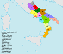 Неаполитанские провинции в 1811 году