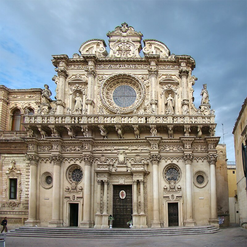 Basilica of Santa Croce is a Baroque church in Lecce