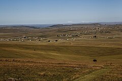 Qunu village in the Eastern Cape, where Mandela's funeral was held on 15 December 2013. Qunu Landscape.jpg