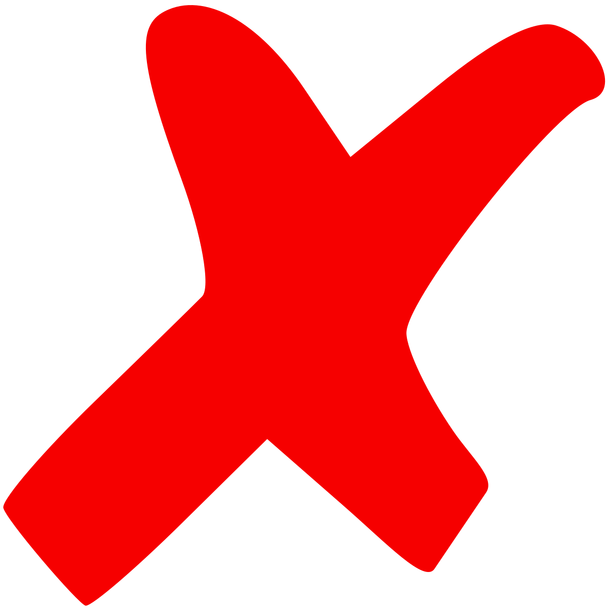 red x icon transparent background