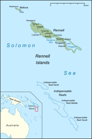 <span class="mw-page-title-main">Indispensable Reefs</span> Three atolls in Rennell and Bellona Province, Solomon Islands