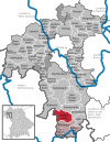 Lage der Gemeinde Riedenheim im Landkreis Würzburg