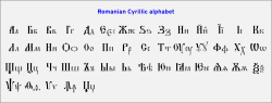 Das Rumänisch-Kyrillische Alphabet