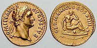 Pèça de moneda dau rèine de Domician