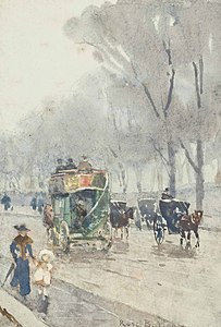 Park Lane with omnibus