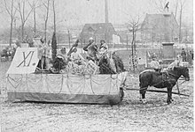 Wagen aus dem Rosenmontagsumzug von 1893