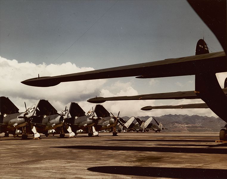 File:SB2C-3 Helldivers and PBY-5A Catalinas at Pearl Harbor c1944.jpg