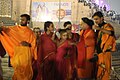 Sadhus and young monks during Devdeepawali Aarti in Benaras 2023 37