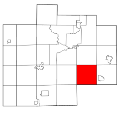 Location within Saginaw County, Michigan