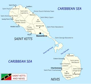 <span class="mw-page-title-main">Geography of Saint Kitts and Nevis</span> Regions of St.Kitts And Nevis