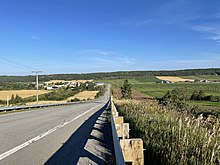 The hills of the Notre Dame Mountains in Quebec, Canada Saint Simon de Rimouski 004.jpg