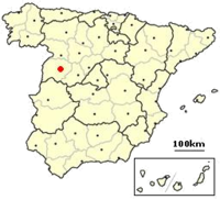İspanya Haritasında Salamance