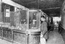 The banking room (1895) in the Savings Bank of the Grand Fountain Savings Bank of the Grand Fountain, banking room 1895.png