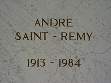 André Saint-Rémy'nin Schaerbeek mezarı 001.jpg